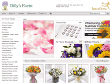 Tablet Screenshot of dillysflorist.co.uk